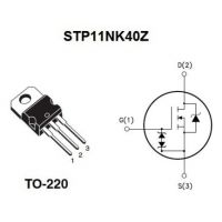 Diagrama STP11NK40Z