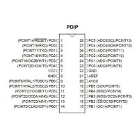 Diagrama de pines ATmega168PA