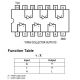 74LS05 pinout diagram and function table