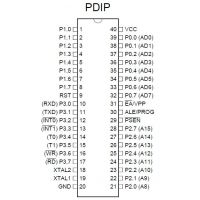 Diagrama de pines microcontrolador AT89C51