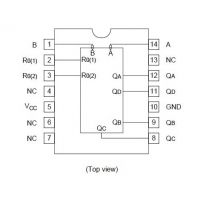 Diagrama de pines 74LS93