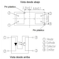 Diagrama de pines del ITR9606-F