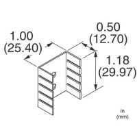 Dimensiones del disipador 290-2AB