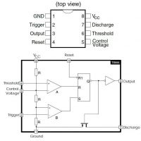 Diagrama de pines del TS555