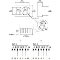 Diagrama de pines y dimensiones del LDD4062