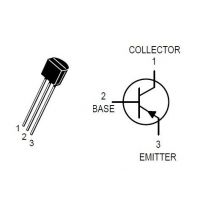 Diagrama de pines del transistor BC557