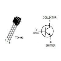 Diagrama de pines del transistor BC548