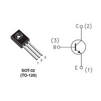 Diagrama de pines del transistor BD139