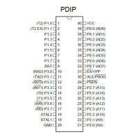 Diagrama de pines microcontrolador AT89C52