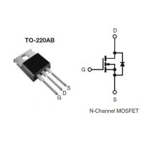 Diagrama de pines del MOSFET IRF730