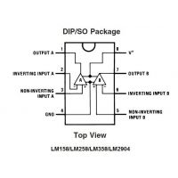 Diagrama de pines del LM358