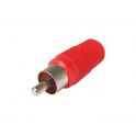 Plug RCA color rojo