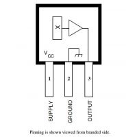 Diagrama de pines del sensor de efecto Hall UGN3503