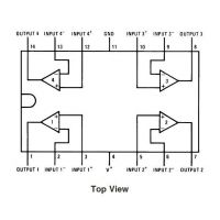 Diagrama de pines del LM124