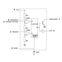 Diagrama y pines del LM555