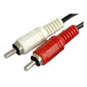 Cable de audio estereo con plugs RCA, 1.5 m