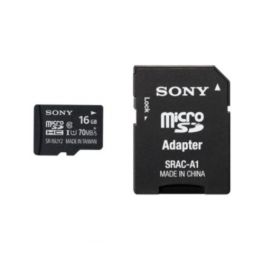 Micro SDHC 16 GB clase 10 con adaptador SD