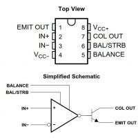 Diagrama de pines del LM311