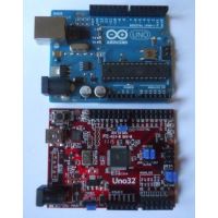 Comparación física entre Arduino Uno y chipKIT Uno32