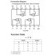 Diagrama de pines y tabla de función del 74LS02