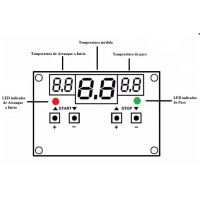 Panel frontal del termostato electrónico digital QS-15-023