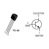 Diagrama de pines del transistor 2N5551