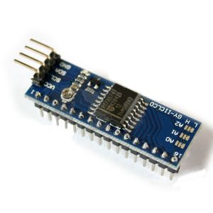 Módulo conversor de interface paralela de LCD`s alfanuméricos a interface serial I2C GY-IICLCD