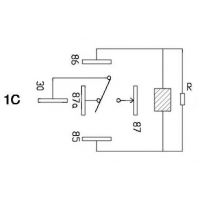 Diagrama de pines del relé 961A-1C-12DM