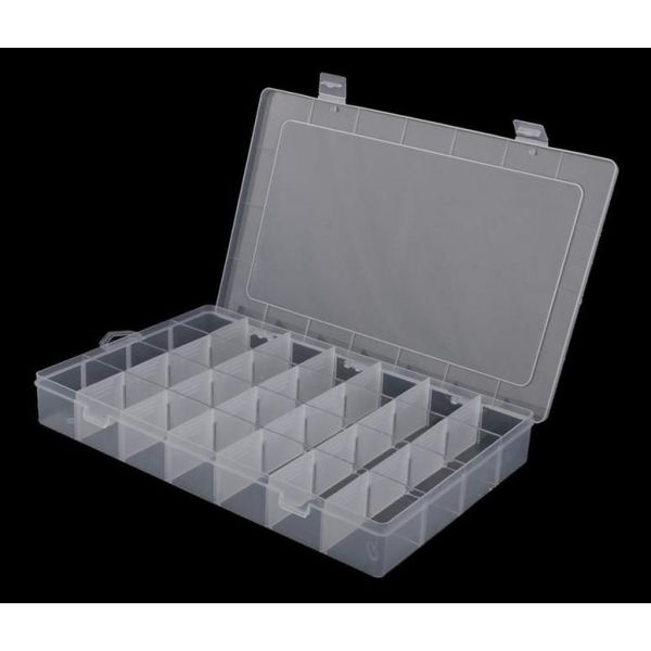 VORCOOL - Caja organizadora transparente con 28 compartimentos : .es:  Moda