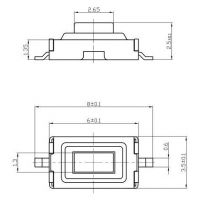 Dimensiones del PB-SMD-3x6x2.5