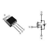 Diagrama de pines del MOSFET IRF540N