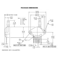 MPX5700GP dimensions and pinout diagram