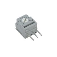 Resistive square trimmer 1 turn, 1/4" size