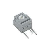 Resistive square trimmer 1 turn, 1/4" size