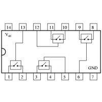 Diagrama de pines 4016B