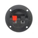 2 ways 75 mm round connector or terminal for baffle