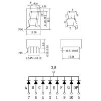 LMS-5161AS Display pin diagram and dimensions