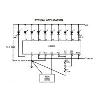 Circuito de aplicación típico del LM3914